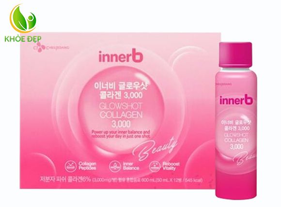 Nước uống Innerb Collagen Glowshot Collagen - Dòng sản phẩm dưỡng da siêu trẻ từ sâu bên trong