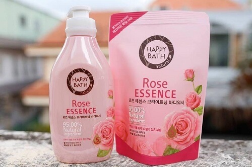 Bộ sữa tắm Happy Bath Natural Rose Essence Body Wash Hàn Quốc